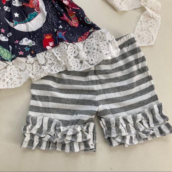 Boutique Mermaid 🧜♀️ cute lace shorts set - Picture 4 of 7